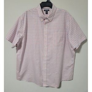 Lands' End Button Down Shirt Mens XXL Traditional Fit No Iron Twill Plaid